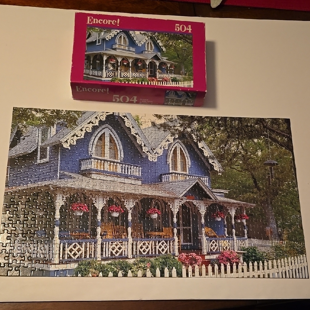 Charming Blue House Puzzle